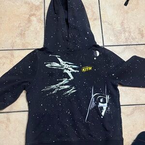 Kith Black Space Adventure Kids Hoodie